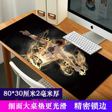 新盟加大鼠标垫加厚可爱女生Office办公软件CAD word excel快捷键键盘垫电脑桌垫ps 艾斯80*30厘米 精密锁边