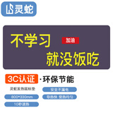 灵蛇（LINGSHE)发热鼠标垫 暖手桌垫 快速加热暖桌垫 电热暖手鼠标垫 超大暖手宝鼠标垫80*33CM不学习没饭吃