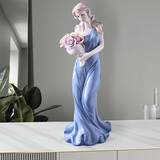 福美林（FUMEILIN） 欧式西洋女摆件客厅玄关书房电视柜酒柜书房装饰陶瓷工艺品礼品 西洋女039