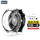 BHO适用华为watch gt4/gt5保护壳钢化膜套gt3/watch3/4/pro/2/watch4pro手表保护壳膜一体全防摔防刮 Watch4-46mm【透明色】