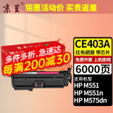 京呈适用HP惠普M551N硒鼓M575dn M575fw CE400A硒鼓507A墨盒m570dw 【6000页】CE403A 红色硒鼓