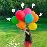 侑家良品彩色气球20个装 户外拍照道具生日表白场景布置 含丝带打气筒