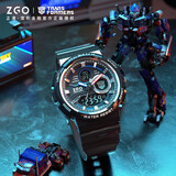 正港学生手表男青少年防水运动电子表初中生高中手表12-16岁生日礼物 871变形金刚-黑色