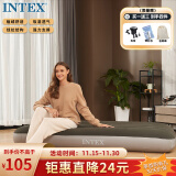 INTEX 64107单人加大充气床垫 露营户外午休睡垫躺椅打地铺折叠床