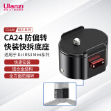 ulanzi CLAW锐爪CA24 RS3 Mini 三脚架快装座快拆快装底座微单相机运动相机通用摄影支架配件