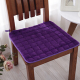 昕度 椅子垫坐垫四季适用毛绒飘窗垫学生凳子垫办公坐垫冬季沙发垫子 方块紫色 45*45cm 椅子垫单个