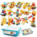 费乐（FEELO）拼装积木玩具儿童steam男女孩节日生日礼物科技教育1年级123颗粒