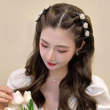 湘公主饰发夹女生编发夹子发饰简约刘海侧边发卡头饰一字夹碎发时尚饰品 店长推荐4件套【值】