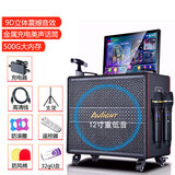 爱浪 X1家庭ktv套装全套客厅卡拉ok点歌机一体机音响电视k歌家用户外K歌音响蓝牙音箱低音炮广场舞音响 D86【19吋屏12吋低音+500G内存】
