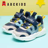 ABC KIDS童鞋男童鞋2026春季新款儿童学步鞋舒适柔软宝宝鞋网面透气儿童鞋 革面深蓝 26