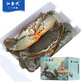 【活蟹】江食代三门青蟹 大红母膏蟹（8-9两/只）2只  生鲜活螃蟹海鲜礼盒源头直发包邮