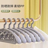 京佳宜宽肩晾衣架无痕成人衣领挂衣服架子加粗衣撑防滑儿童衣柜挂钩裤架