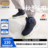 Skechers斯凯奇男女童棉鞋儿童雪地靴冬季厚实保暖中帮大童二棉鞋8701648L 男童-海军蓝色-多彩色-NVMT 33.5码