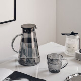 GQYL  冰川杯日式家用玻璃杯ins网红水杯带把手高颜值加厚茶杯咖啡杯 颜色随机 单杯