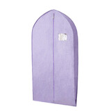 爱之橙衣服防尘罩皮草大衣罩防尘袋家用西服防尘套貂皮收纳袋子挂式衣袋 紫色【立体加厚款】 短款 90*58CM
