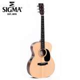马丁（Martin）SIGMA 西格玛 SE系列/ST系列单板民谣木吉他 40英寸原木色000ME 电箱款