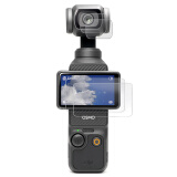 MAXCAM适用于dji大疆灵眸口袋云台相机Osmo Pocket 3镜头钢化膜防刮保护清洁屏幕玻璃OP3高清贴膜配件 