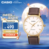 卡西欧（CASIO）手表大众指针时尚简约防水学生石英学生电子日韩表MTH-1060GL-7A