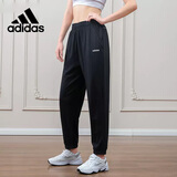 阿迪达斯 （adidas）夏季时尚潮流运动棉质透气舒适女装休闲运动裤 M码