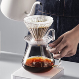 Hero  菱镜PCTG咖啡滤杯 手冲咖啡壶套装  咖啡滤纸 滴滤杯 分享壶 滤杯星光钻+分享壶透明色+滤纸