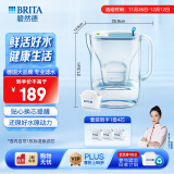 碧然德（brita）设计师滤水壶家用净水去水垢过滤滤芯套装 设计师水壶蓝+标准版滤芯3枚（到手1壶4芯）