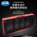 龙王恨钓台X5系列轻便镂空钓鱼平台95度外八腿设计铝合金多功能钓鱼浮台 800*900mm*高1.1m-红黑