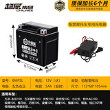 超威（CHILWEE）12V蓄电池YTX5L-B踏板摩托车电瓶5a巧格100凌鹰100五羊本田小公主 超威【黑金升级款】6MF5L+充电器