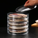 长君木歌普洱茶收纳盒透明密封家用高档多层防潮分茶盒茶叶储存盒茶具配件 五层透明茶盒加厚型 送茶巾茶刀