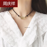 周庆祥  黄水晶貔貅项链女锁骨链夏季新款网红小众吊坠女生生日七夕礼物 貔貅项链(黄水晶)