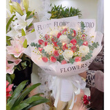 鲜花情草莓花束车厘子水果鲜花同城配送老公女朋友老婆生日礼物 21颗草莓6朵白玫瑰花束永相随 同城配送 支持预约日期