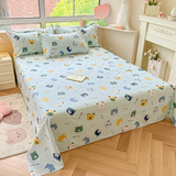 南极人全棉床单单件可定做纯棉卡通斜纹高支高密单双人学生被单铺单床品  安迪熊 单床单230cm*250cm(1.8m床使用