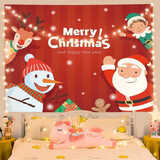 阿宝丽圣诞节挂布海报拍照商场橱窗场景装饰新年背景布活动氛围布置