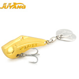 巨洋宽嘴鱼金刚旋转亮片VIB路亚饵全泳层鱼形鲅鱼鲶鱼翘嘴假饵亮片 金黄 7克（三本钩8#/4cm）