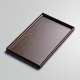 尚言坊竹制茶盘茶托盘家用简易功夫茶具一人用干泡茶台收纳盘 2四方茶奉(中)