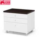 红苹果（RED APPLE）家具卧室轻奢家用简易床头柜小户型小储物收纳柜R632-20/R633-20 R633-20黑橡/白