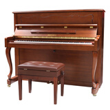 星海钢琴家用练习新款XU升级款立式钢琴专业演奏儿童成人初学习考级 123cm88键AC300S棕色专业演奏