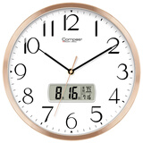 康巴丝（Compas）挂钟客厅简约钟表石英钟表挂墙时钟挂表 C3263-1 金色 38cm