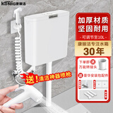 康丽洁水箱冲便器厕所蹲便器冲水箱免打孔 卫生间蹲坑蹲厕通用冲水箱 特厚款送喷枪【水量可调至10L】