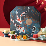 御茶膳房月饼礼盒中秋节送礼礼品流心奶黄酸枣阿胶芝士巧克力味月饼720g