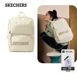 Skechers斯凯奇书包男女学生旅行时尚双肩背包大容量百搭运动休闲包可团购 浅沙黄 男女同款 均码