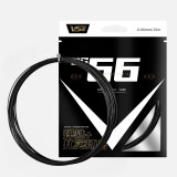 威臣（VENSON）羽毛球拍线BG66高弹炫音打感扎实0.66mm日本进口控球进攻耐打线 BG66高弹线（黑色）