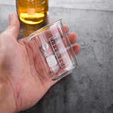 量杯玻璃带刻度家用烘焙量杯毫升计量杯牛奶量水杯厨房容量烧杯 200ml