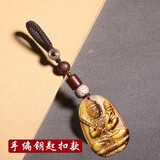 玉有情马年虎眼石吊坠男女情侣款本命佛生肖项链本命年送男女友生日礼物 钥匙扣款【下单请备注生肖】