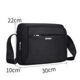 途尊（kingtrip）斜挎包男单肩包休闲男包新款牛津布商务包男士斜挎背包收钱包 魅力黑512（大号）