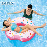 INTEX 56265成人甜甜圈游泳圈巧克力腋下圈加大加厚救生圈海边戏水