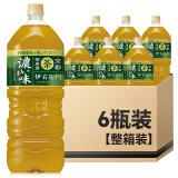 三得利（Suntory）日本进口伊右卫门绿茶饮料无糖绿茶下午浓口茶味饮料2L*6整箱