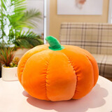 元氣小猴卡通动漫抱枕可爱沙发靠枕皮卡丘午睡枕汽车腰靠床头靠垫办公室毯生日礼物暖手玩偶趴枕捂手毛绒公仔 南瓜 全长约35*35厘米