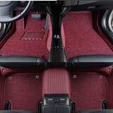 荷宝汽车脚垫适用于一汽大众上汽大众进口大众所有系列车型专车定制 玛莎红+仿羊绒 Tiguan途欢尚酷道奇甲壳虫途锐辉腾桑塔纳