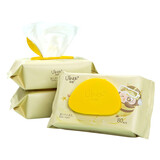 幼蓓（Ubee）湿巾 婴儿手口湿巾 新生儿宝宝湿纸巾 乐友leyou 【常规】 80抽 3包