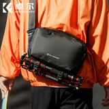 卓尔【会员专属折扣】相机包单肩便携斜跨摄影包尼康富士微单单反大疆运动相机收纳包防水一机两镜 耀夜黑